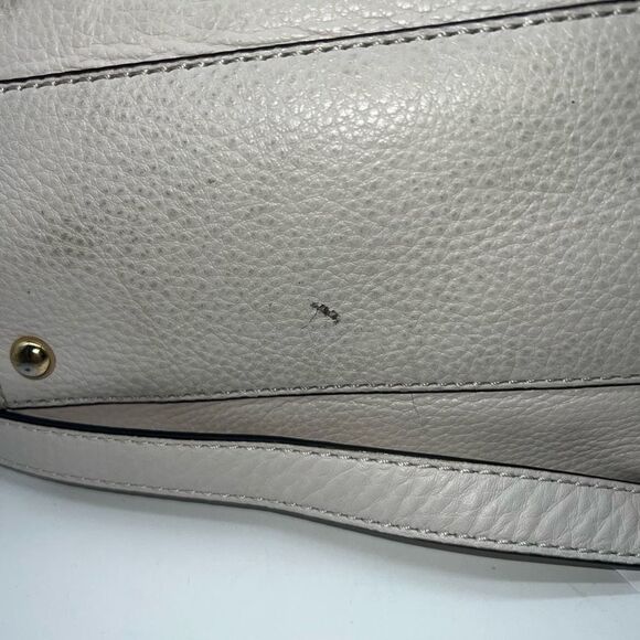 Michael Kors Hamilton Tote, Ivory Pebbled Leather - Picture 11 of 16